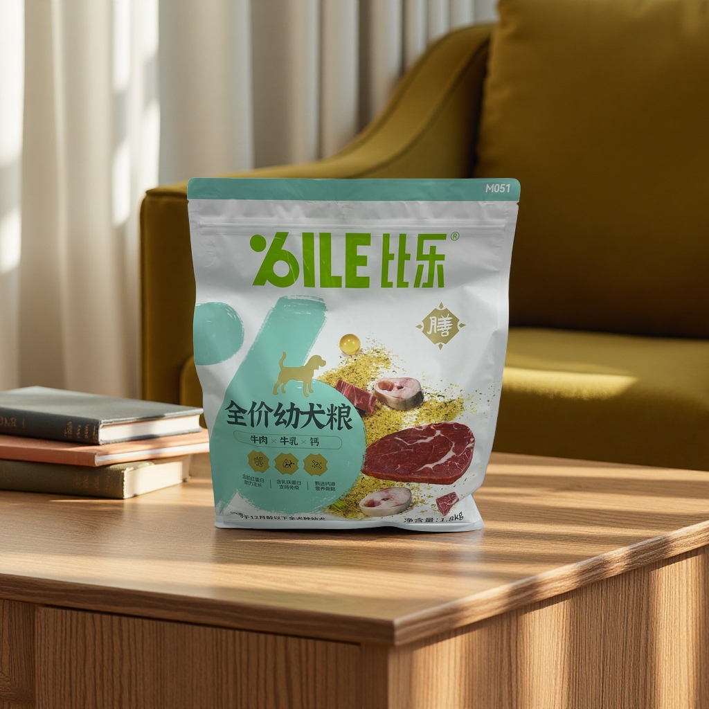 绿色包装袋狗粮天然无谷宠物食品全价成犬专用