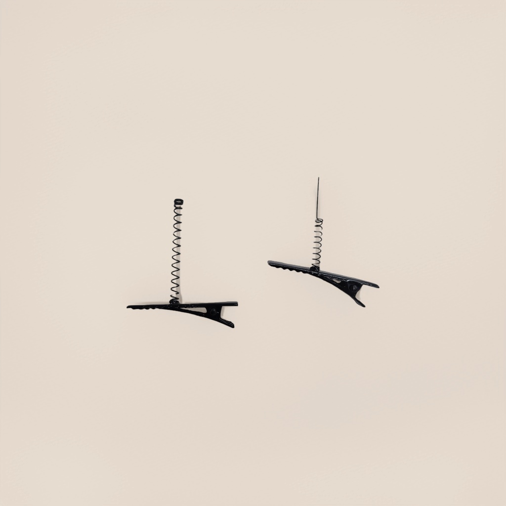 黑色弹簧夹子 金属强力办公文具文件整理夹 Specification image