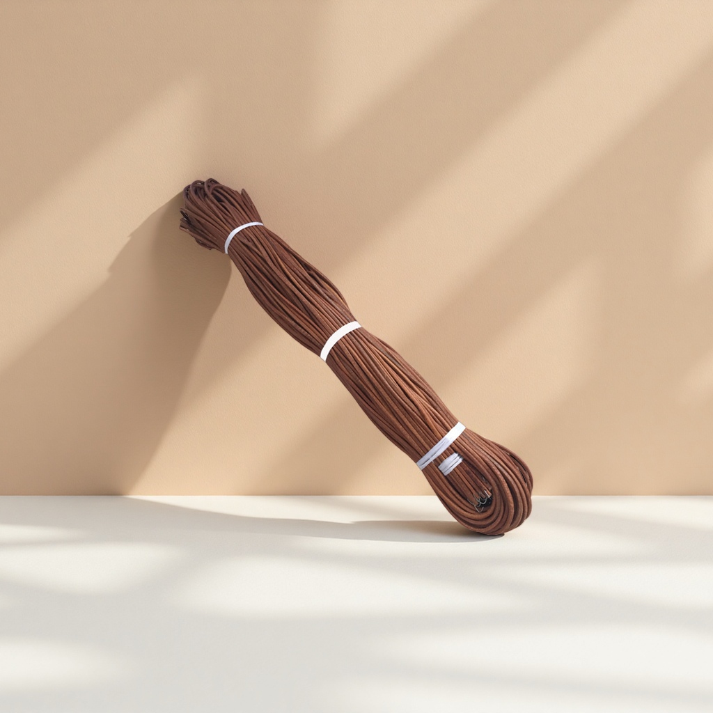 Brown rope binding straps and binding ropes are strong, wear-resistant and multi-purpose for home storage