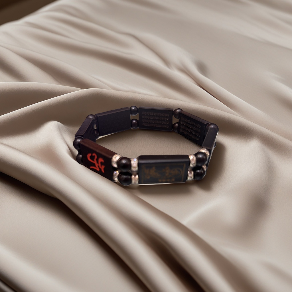 Black Buddhist prayer beads bracelet with natural obsidian winding design, a fashionable and Zen-inspired accessory suitable for both men and women Application Scenario