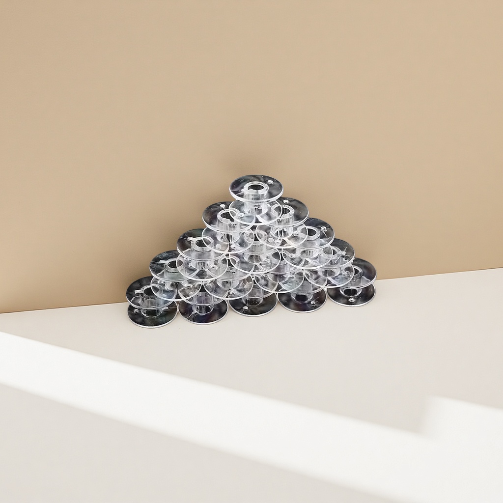 Transparent spool stacked pyramid-shaped storage box, a multi-layer stackable and organizing wonder Application Scenario