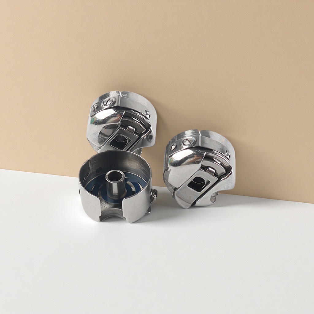 The silver metal sewing machine presser foot assembly is a universal type suitable for multiple brands of household sewing machines