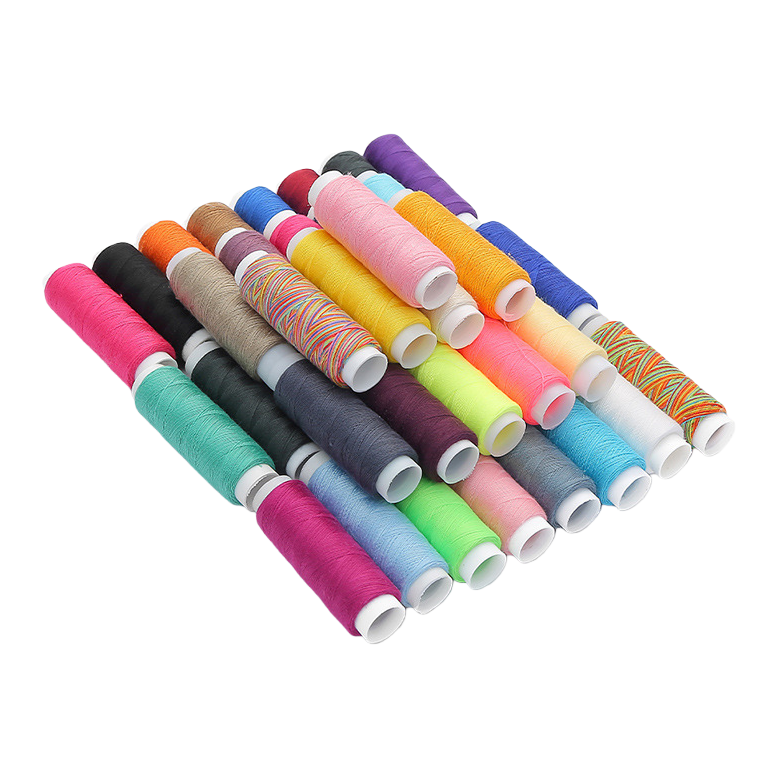 Special multi-color mixed pure cotton embroidery thread for colored spool sewing machines, suitable for DIY embroidery by hand Item Picture