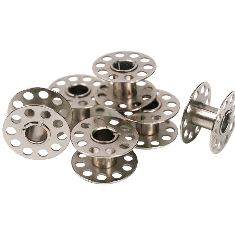 Silver metal spool winder, DIY woven sewing accessory Item Picture