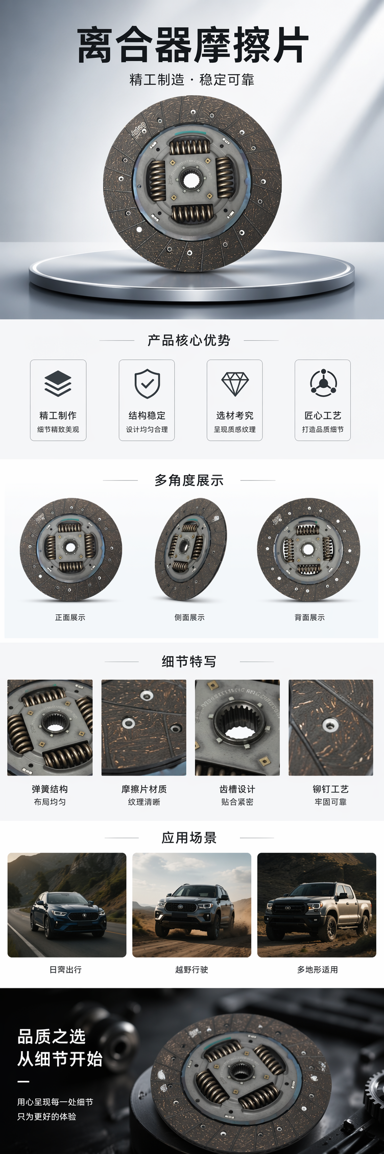 厂家直销离合器压片 离合器详情1