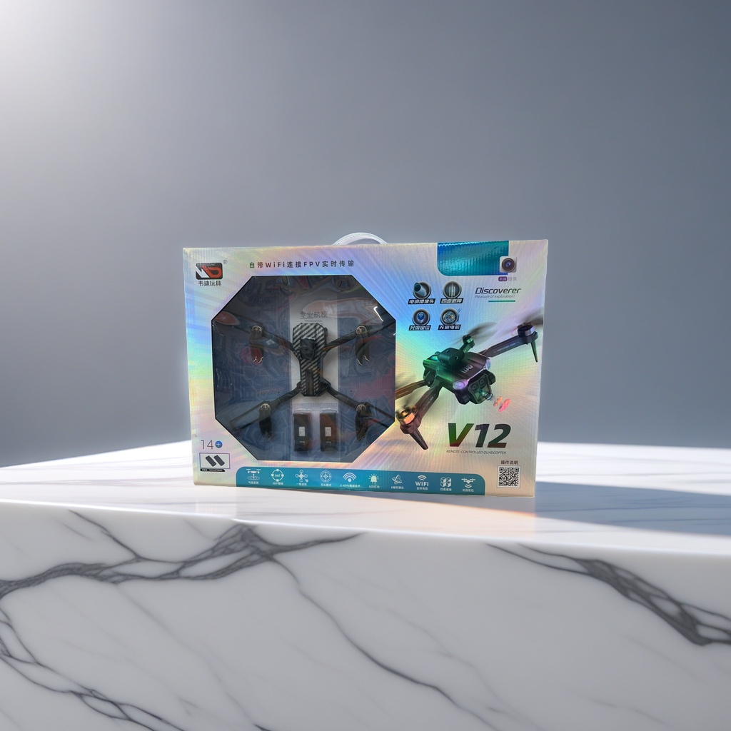 Portable folding mini high-definition color packaging box drone aerial photography remote control aircraft Specification image