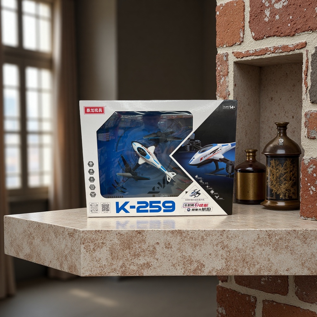 The blue and white color drone special packaging box features a simple and shockproof design for protection Application Scenario