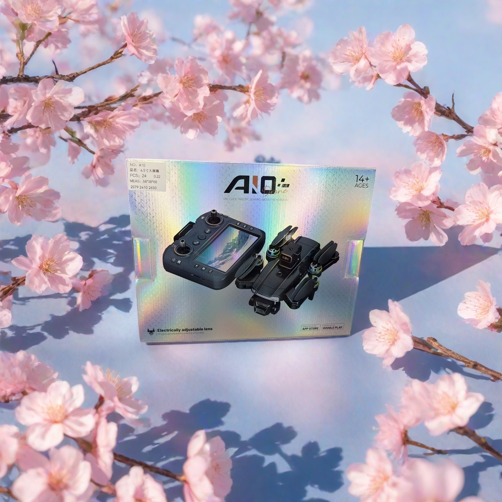 Rainbow luster packaging box folding drone with remote control