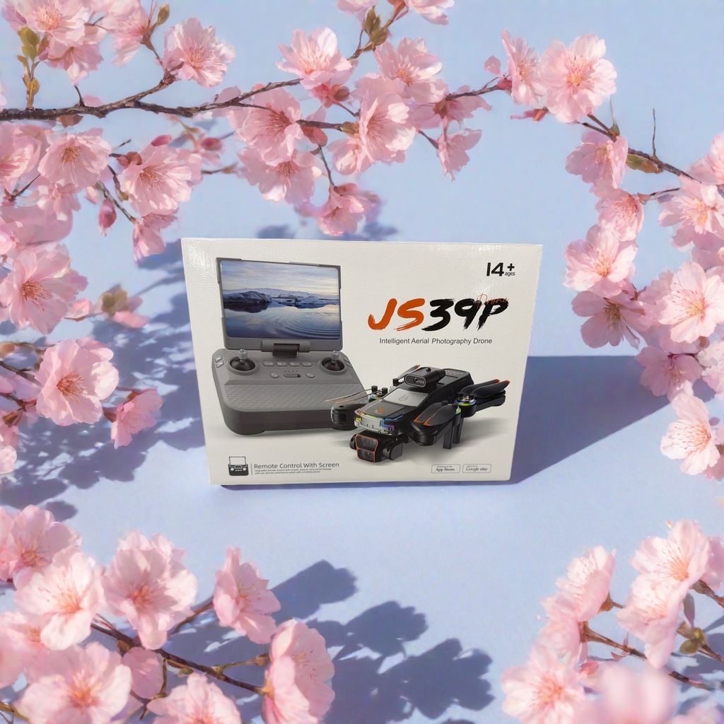 Product image of JS39P unmanned aerial vehicle in white packaging box