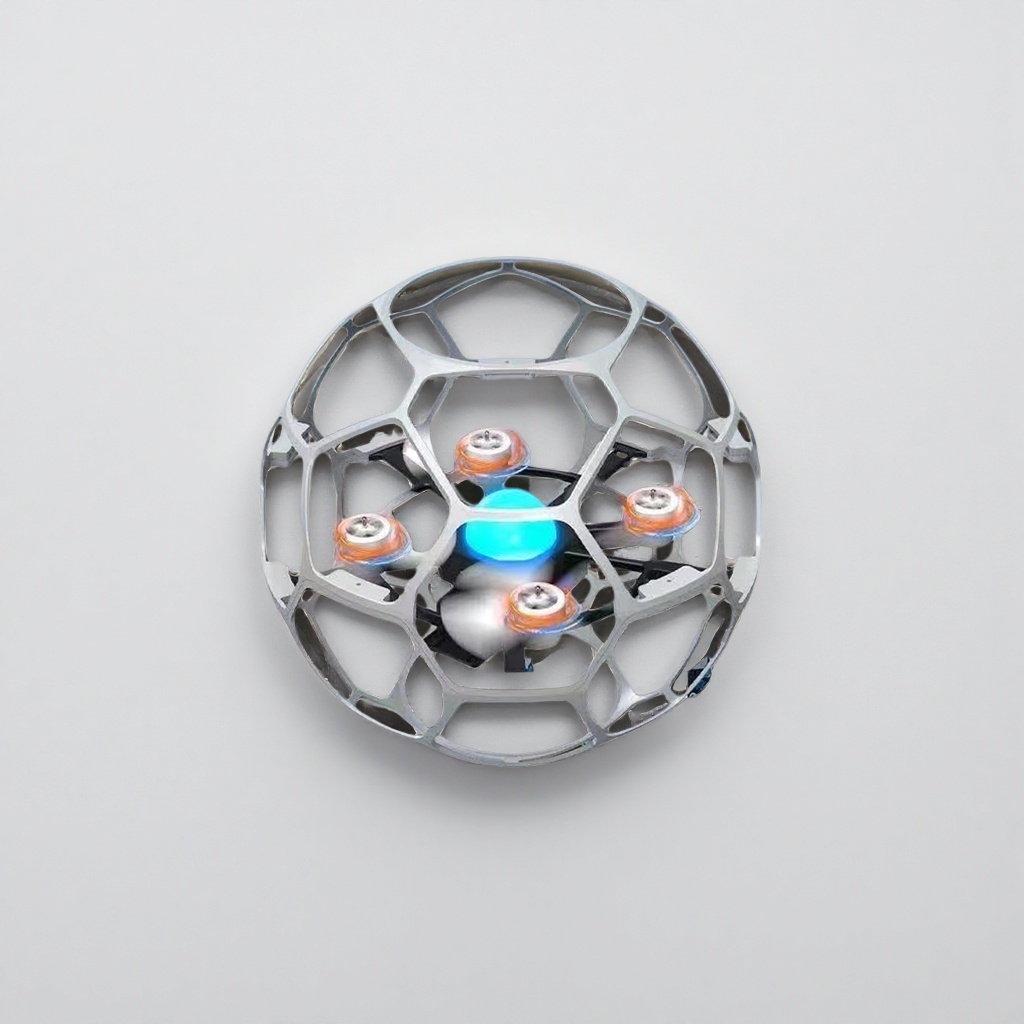 White spherical protective cover, anti-collision protective case for drones, universal version of aerial photography accessories details Picture