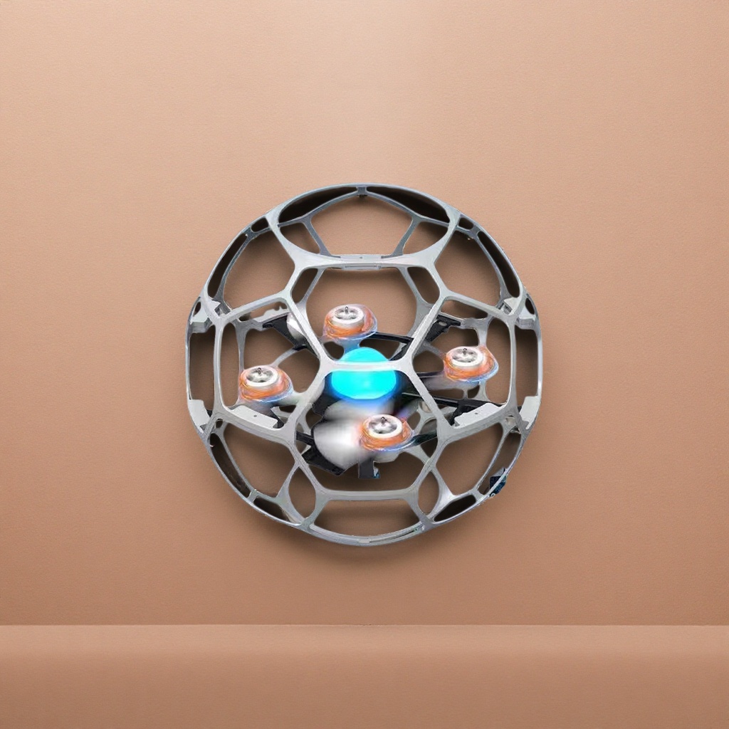 White spherical protective cover, anti-collision protective case for drones, universal version of aerial photography accessories Specification image