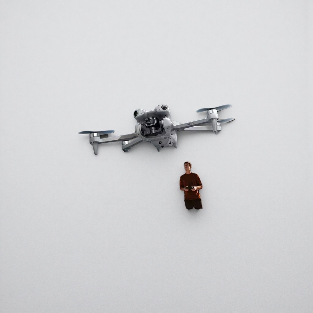 Silver-gray drone aerial photography device high-definition stable flight remote control toy details Picture