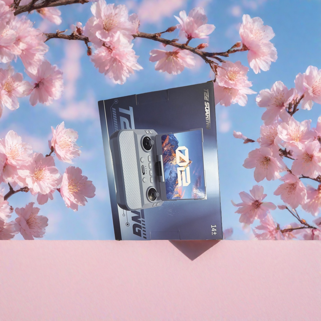 Dark blue packaging box, universal infrared remote control with storage box details Picture