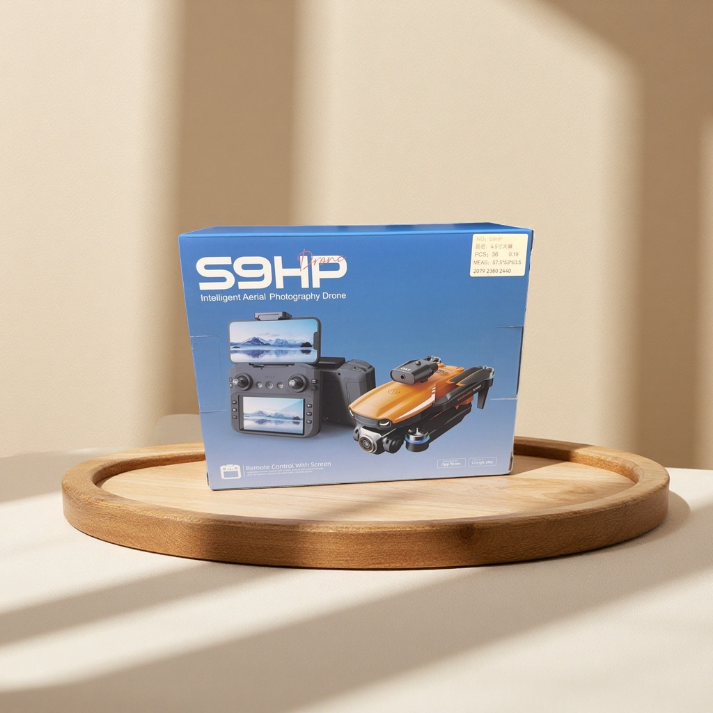 A blue packaging box drone aerial photography remote control aircraft