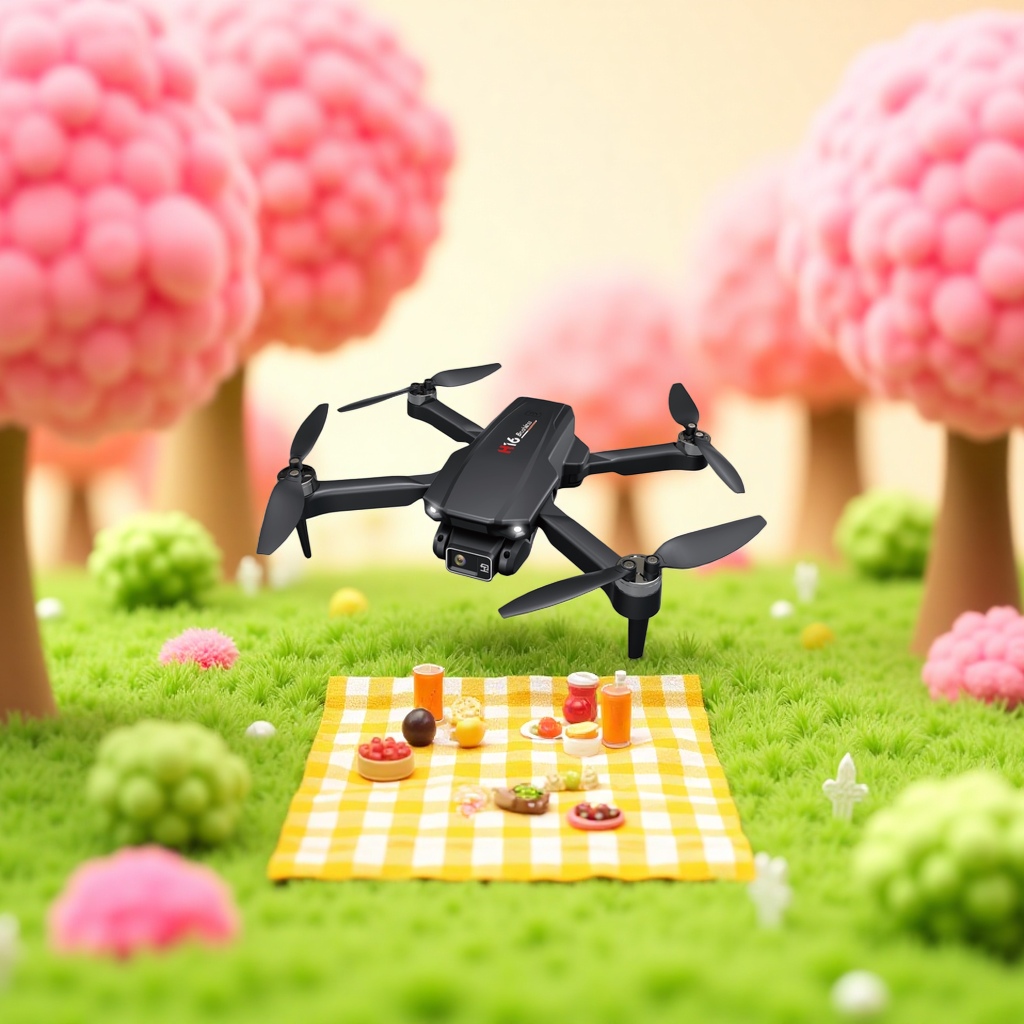 Black drone aerial photography device, high-definition and stable remote control aircraft details Picture