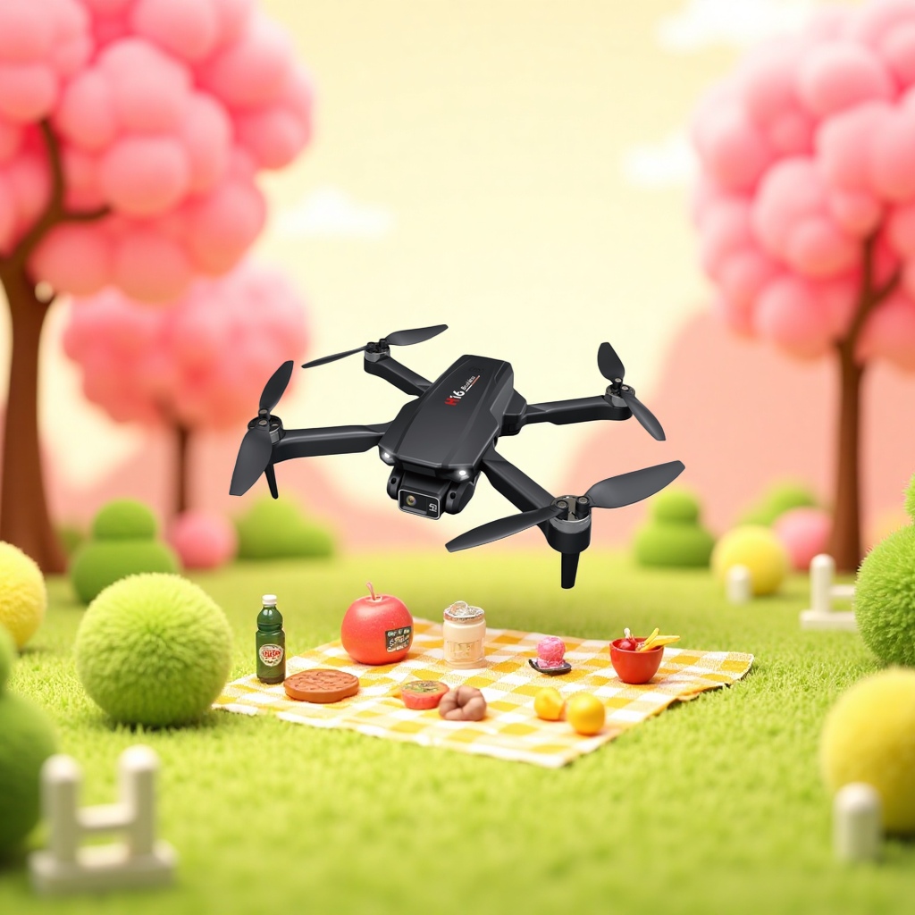 Black drone aerial photography device, high-definition and stable remote control aircraft Specification image