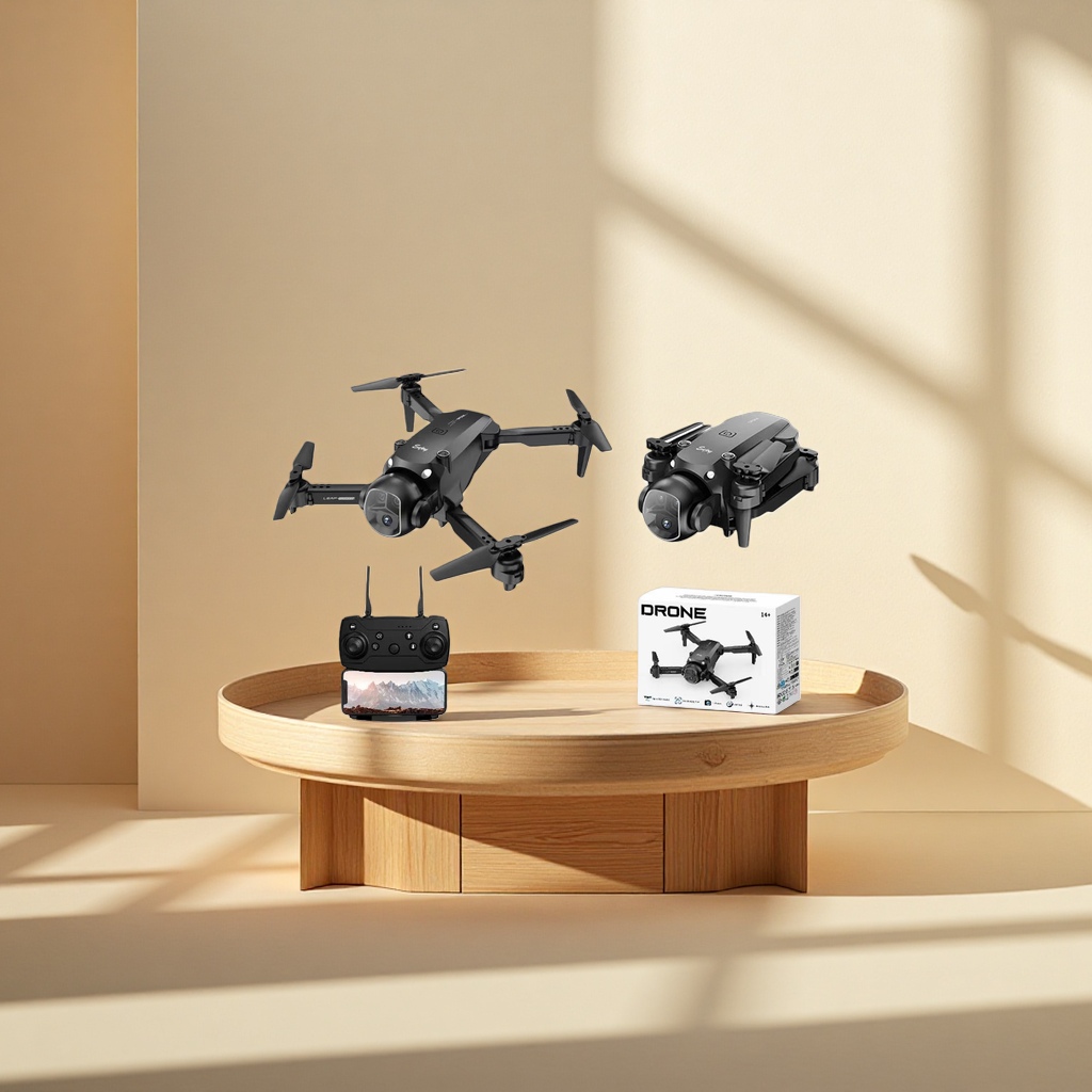 Black drone indoor flight stabilizer for beginners, mini remote control for aerial photography details Picture