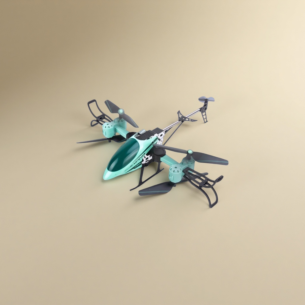 The green folding airplane children's educational toy can be stored in a portable travel style details Picture