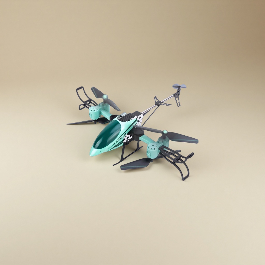 The green folding airplane children's educational toy can be stored in a portable travel style