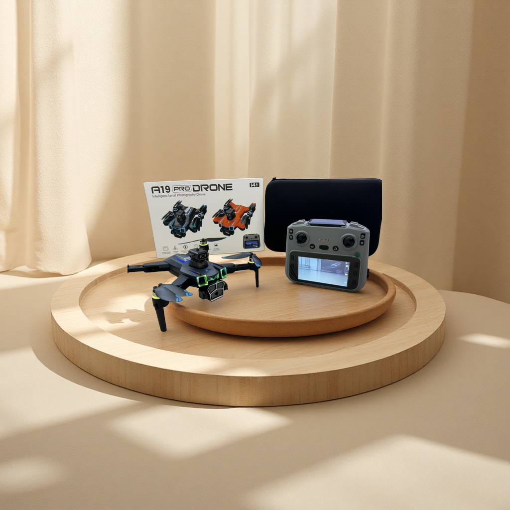 黑色无人机带遥控器高清航拍稳定飞行智能遥控 Specification image