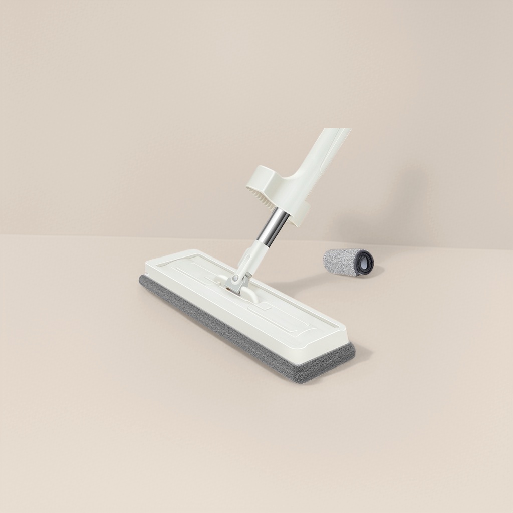 White flat mop, a household hand-washable rotating mopping wonder, detachable MOP Application Scenario