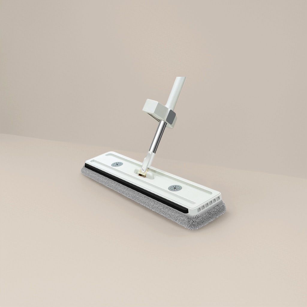 Grey fiber mop and mop set: Water-absorbing, quick-drying, hand-washable household cleaning tools Specification image