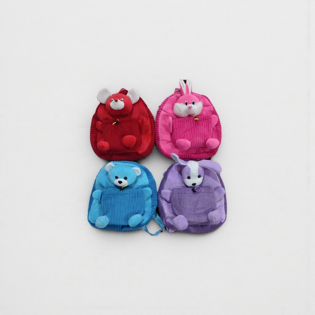Colorful plush animal-shaped children's schoolbag, cute and fun backpack Application Scenario