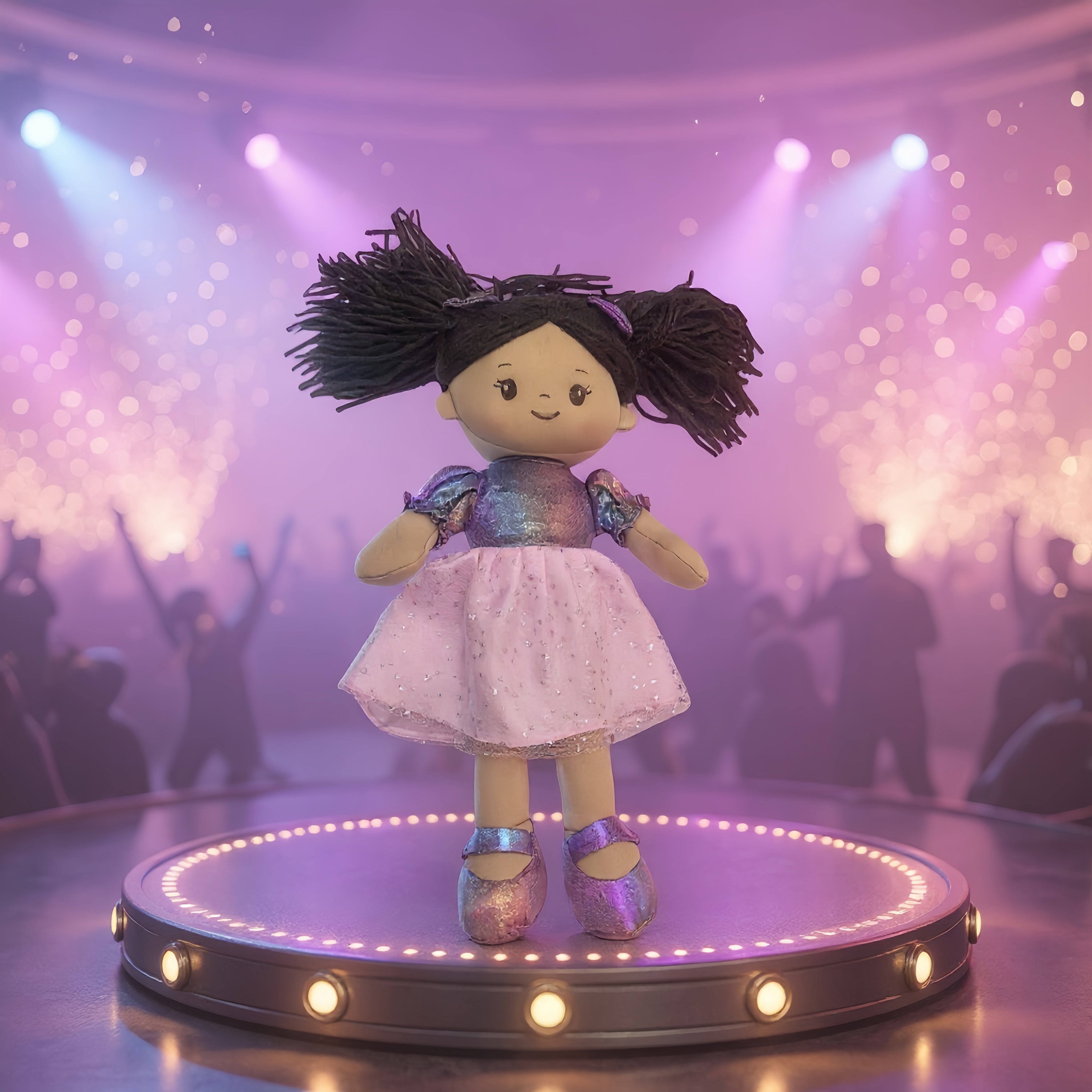 A new purple sequined doll-style dress for women's summer, slimming and sweet Application Scenario