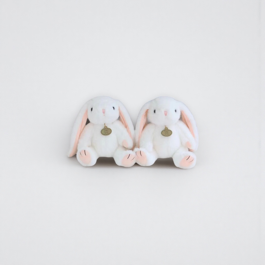 White plush rabbit dolls, cute and soft cushions, plush toys for home decoration details Picture