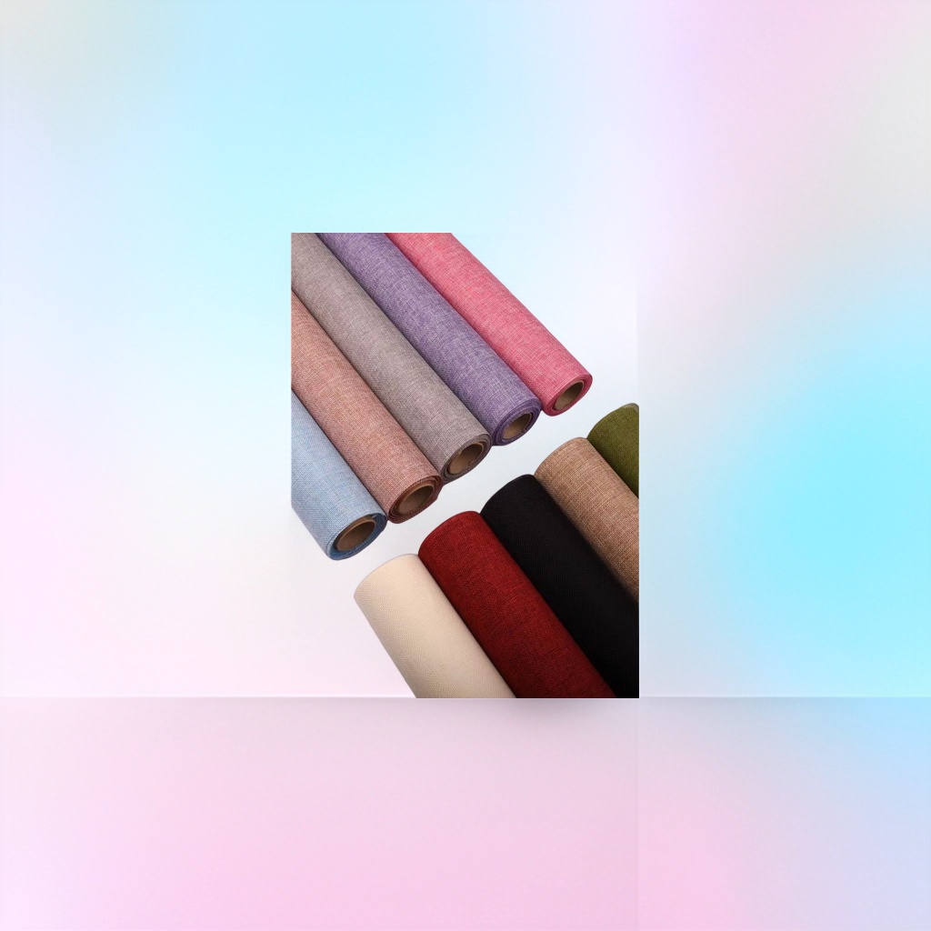 Colorful fabric rolls, DIY fabric materials, multi-color mixed cotton and linen fabric rolls details Picture