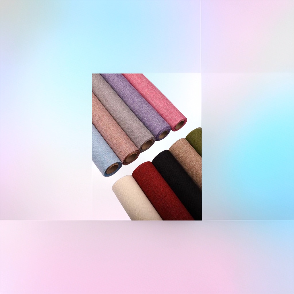 多彩布料卷 手工DIY布艺材料 多色混搭棉麻布卷