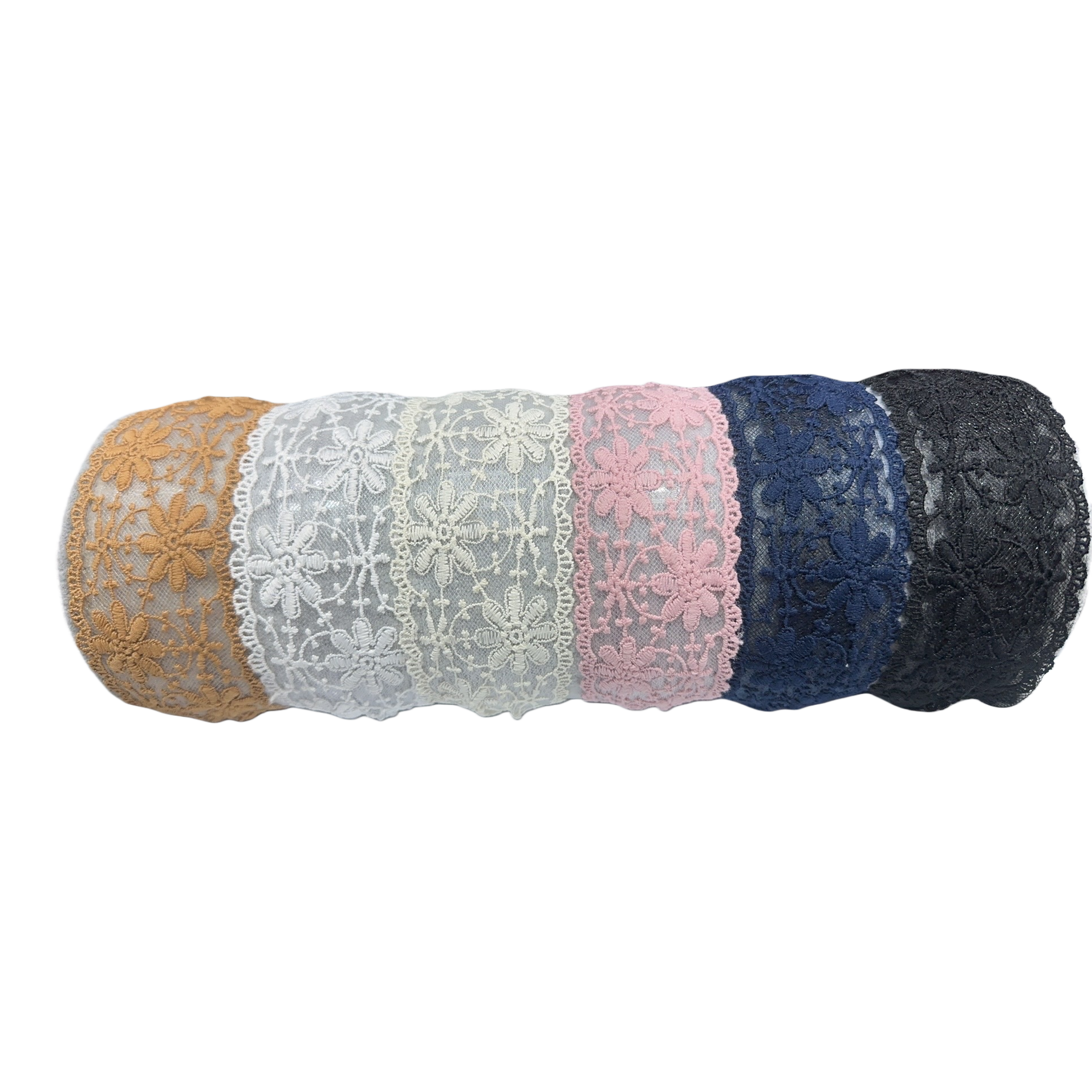 التطريز اليدوي لفائف الدانتيل الملونة Item Picture