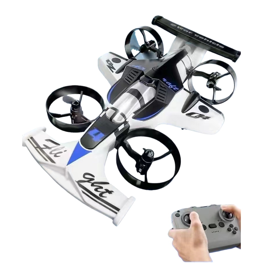 The white flying vehicle drone offers high-definition, stable aerial photography with long battery life and is foldable and portable Item Picture