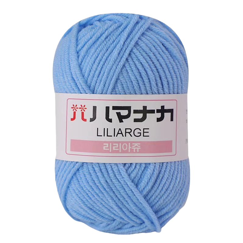DIY wool material kit with light blue wool balls hand-woven wool balls Item Picture