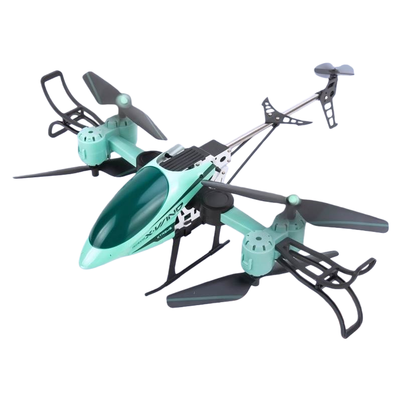 The green folding airplane children's educational toy can be stored in a portable travel style Item Picture