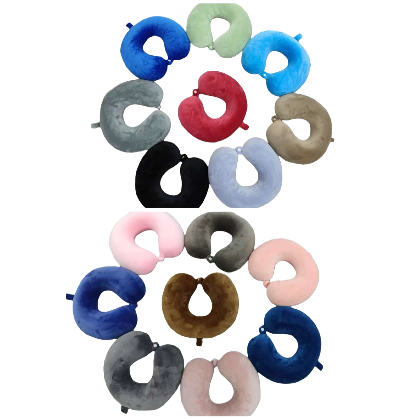 Colorful U-shaped pillow, cervical support, travel nap pillow, office and home multi-functional pillow Item Picture