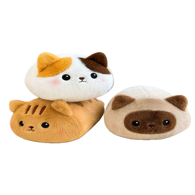 Plush cat-shaped dolls, cute and soft fabric cat throw pillows, plush toys Item Picture