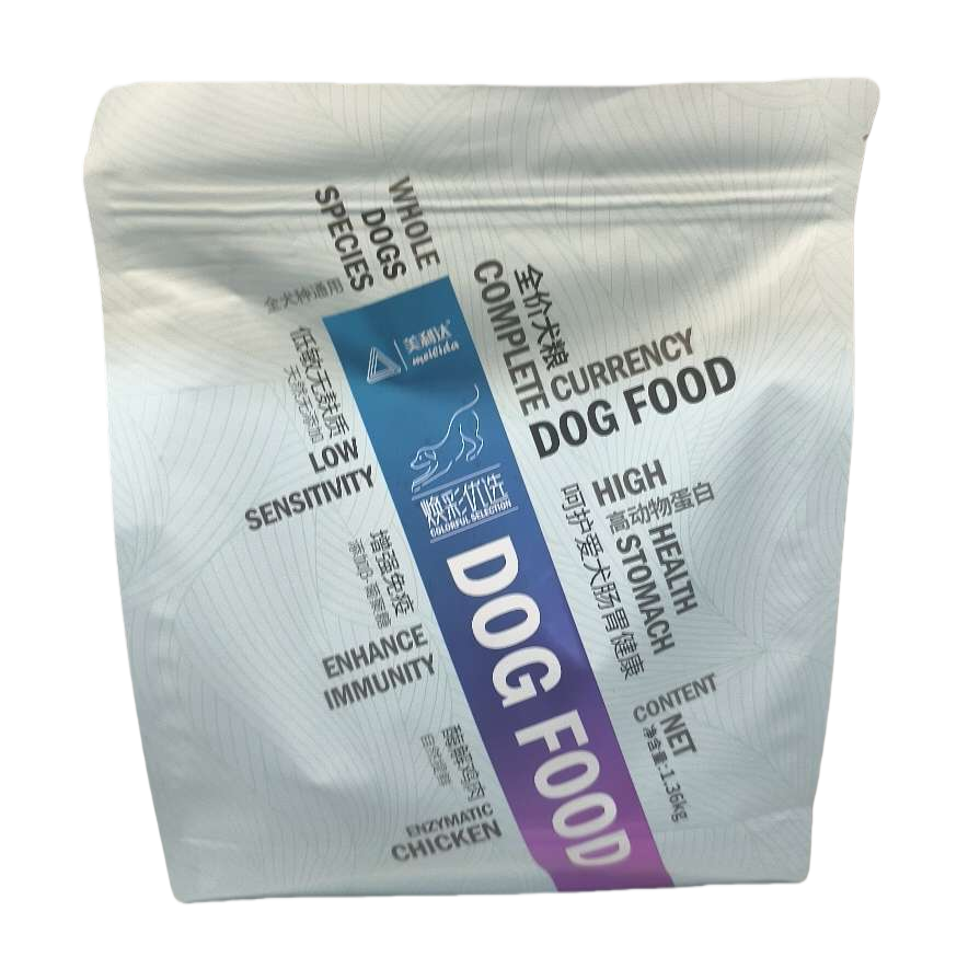 Light gray packaging bag dog food and pet dry food, natural formula, balanced nutrition Item Picture