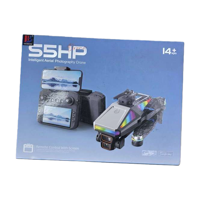 High-definition real photos of the blue packaging box drone product are suitable for display on e-commerce detail pages Item Picture