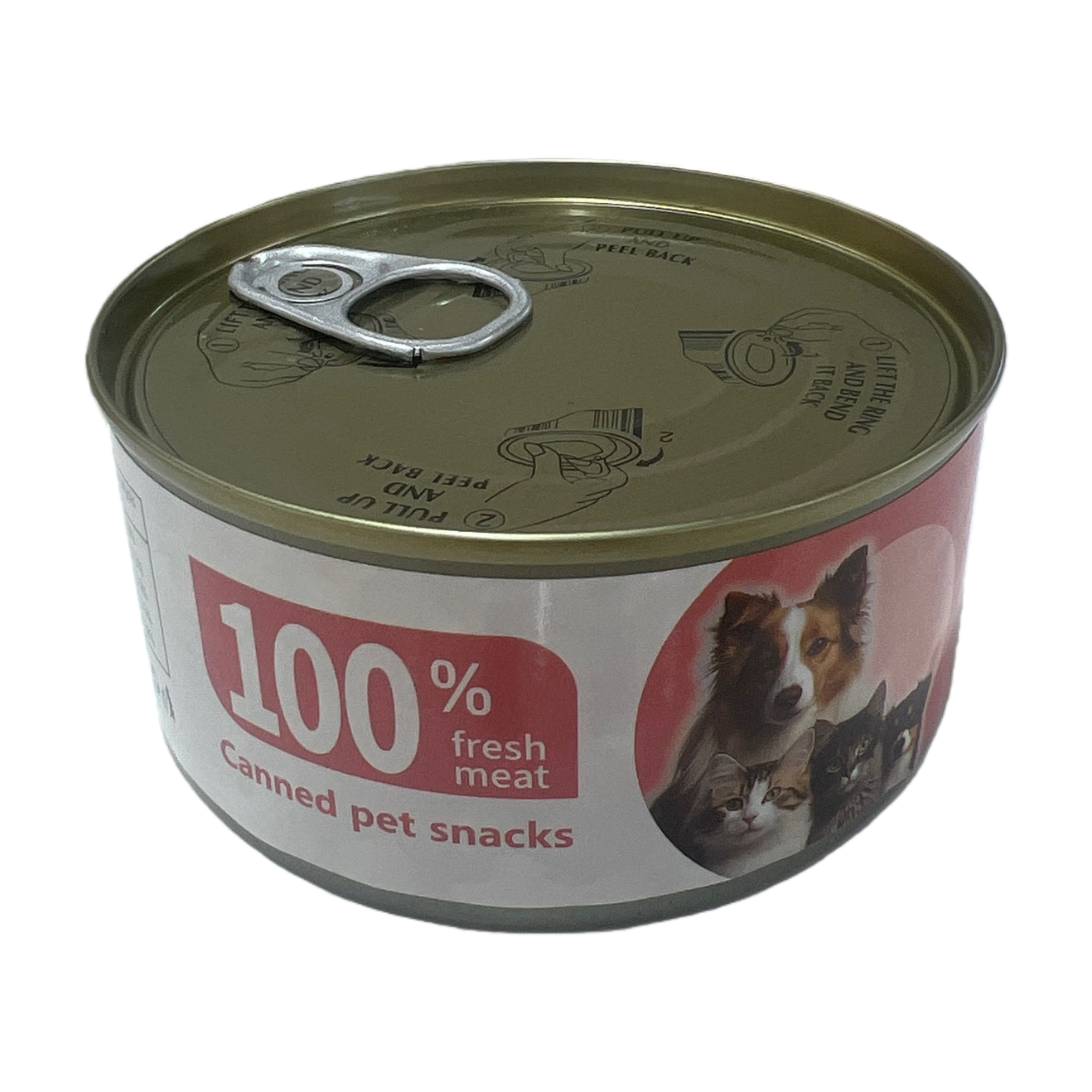 Silver pull ring canned food, sealed and easy-to-open canned snacks Item Picture