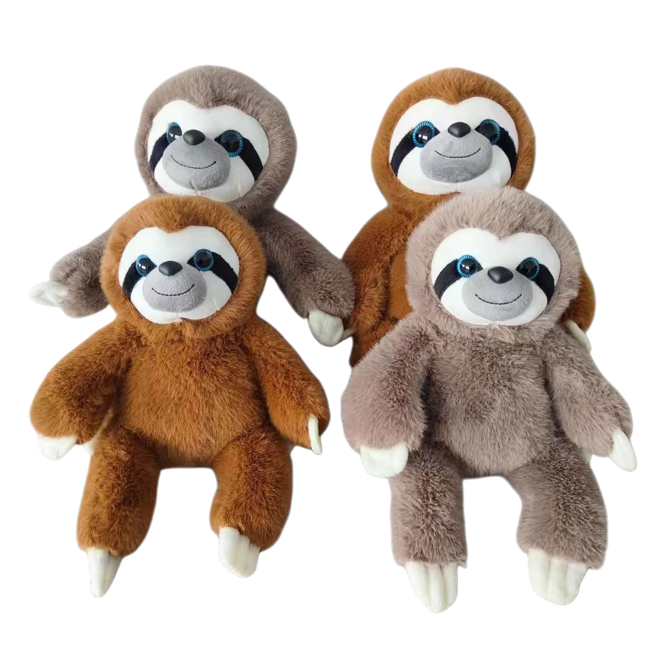 Four plush sloth dolls, cute throw pillows, home decoration plush toys Item Picture