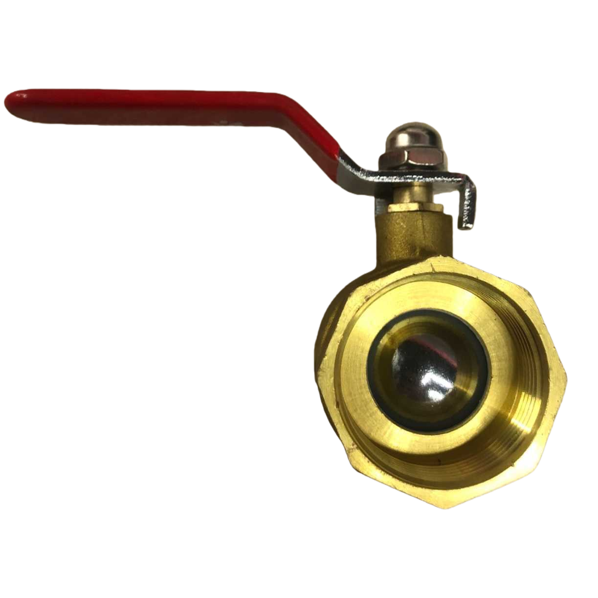Red handle brass ball valve, DN15, threaded connection, corrosion-resistant household industrial valve Item Picture