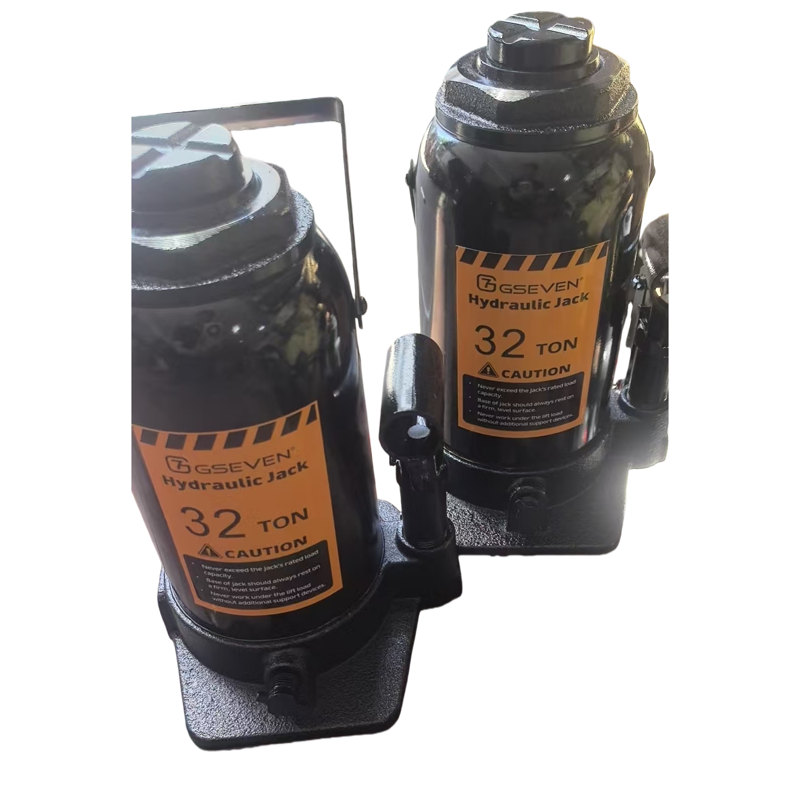 Black hydraulic jack, 3-ton manual horizontal car maintenance lifting tool Item Picture