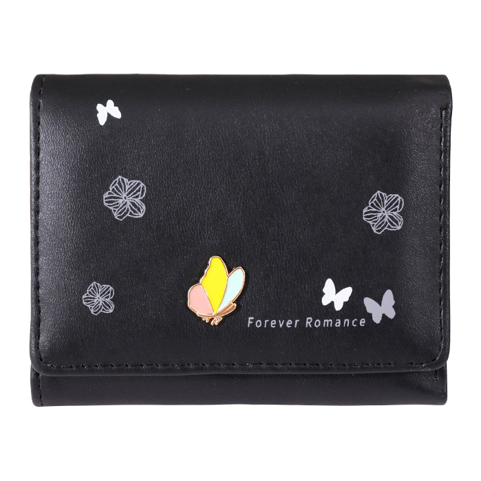 Черная сумочка с белой бабочкой на поверхности Item Picture