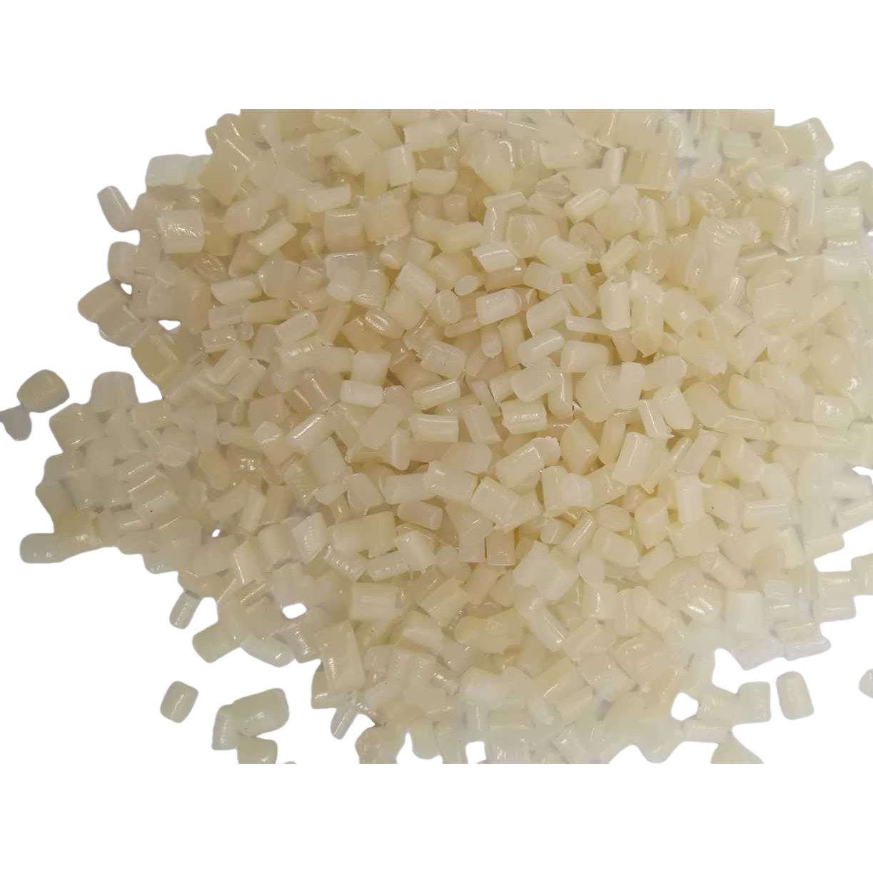 Light yellow granular plastic particles are made of general engineering plastic raw materials such as PP and PE Item Picture