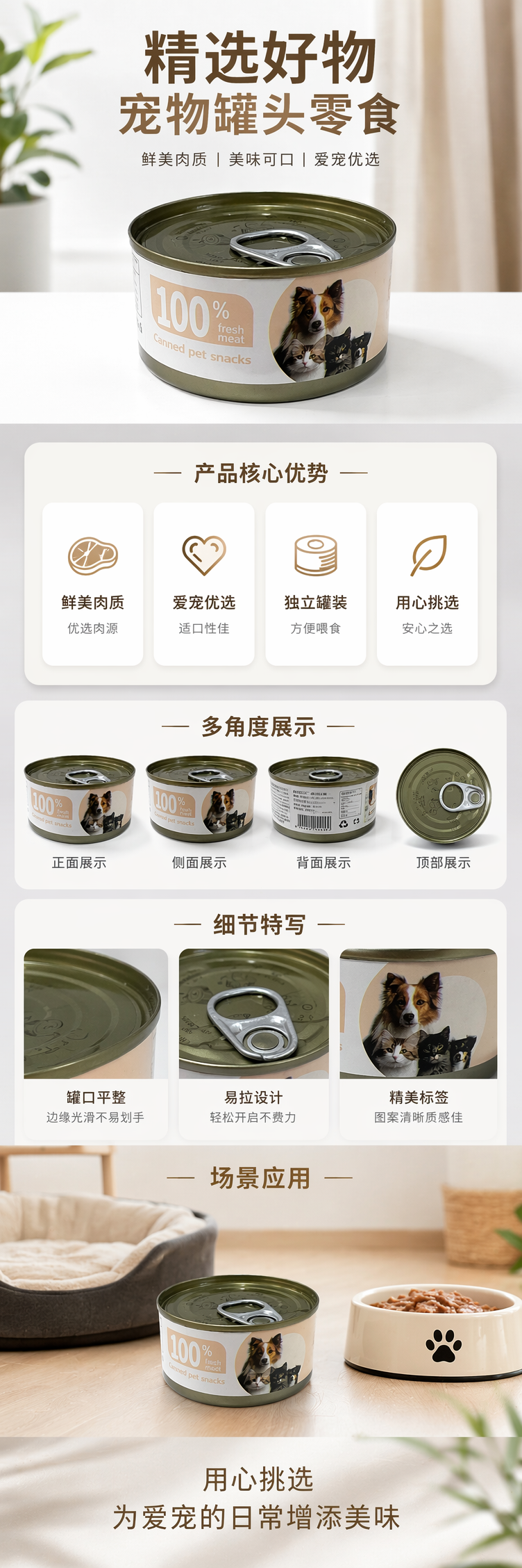 银色拉环罐头 耐腐蚀密封易开装食品级铝制包装 pic 1