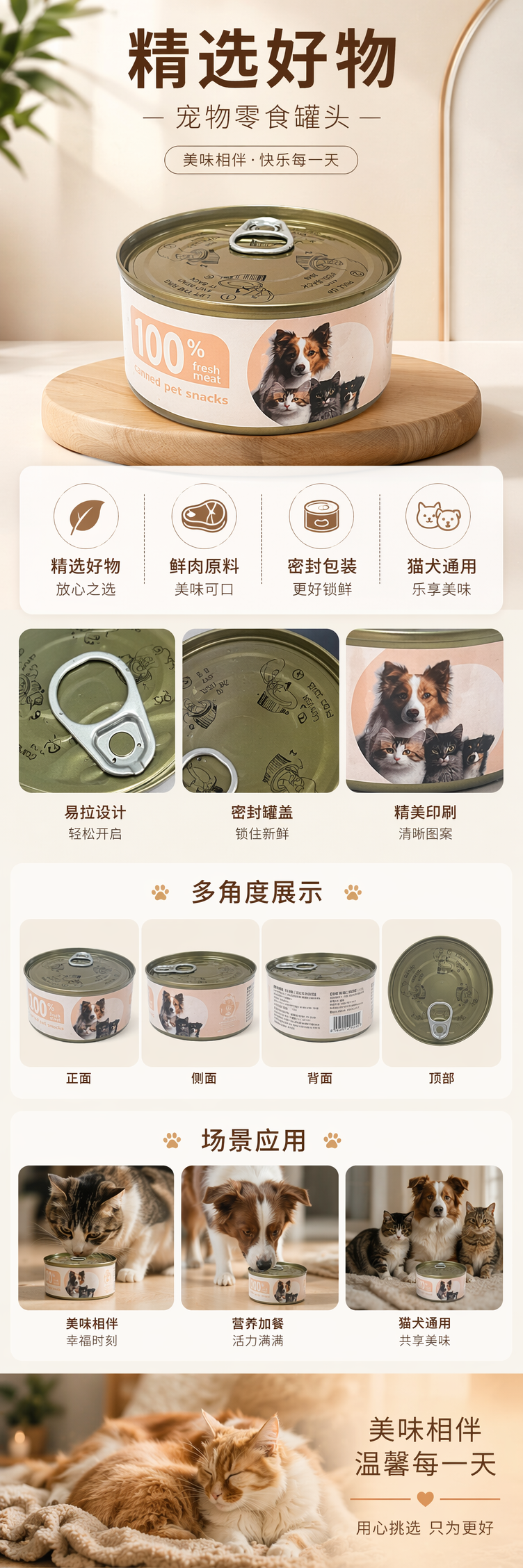 绿色罐头食品 田园风味蔬菜罐头 280g 现代简约包装 pic 1