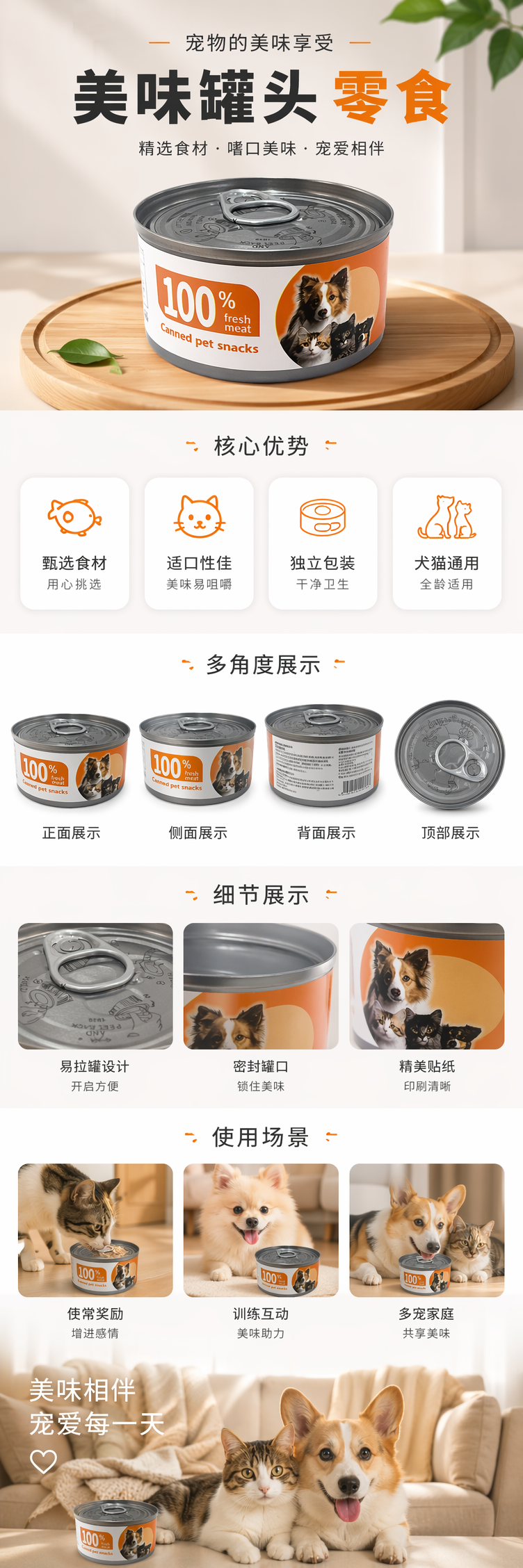银色罐头装食品礼盒装精致金属罐包装 pic 1