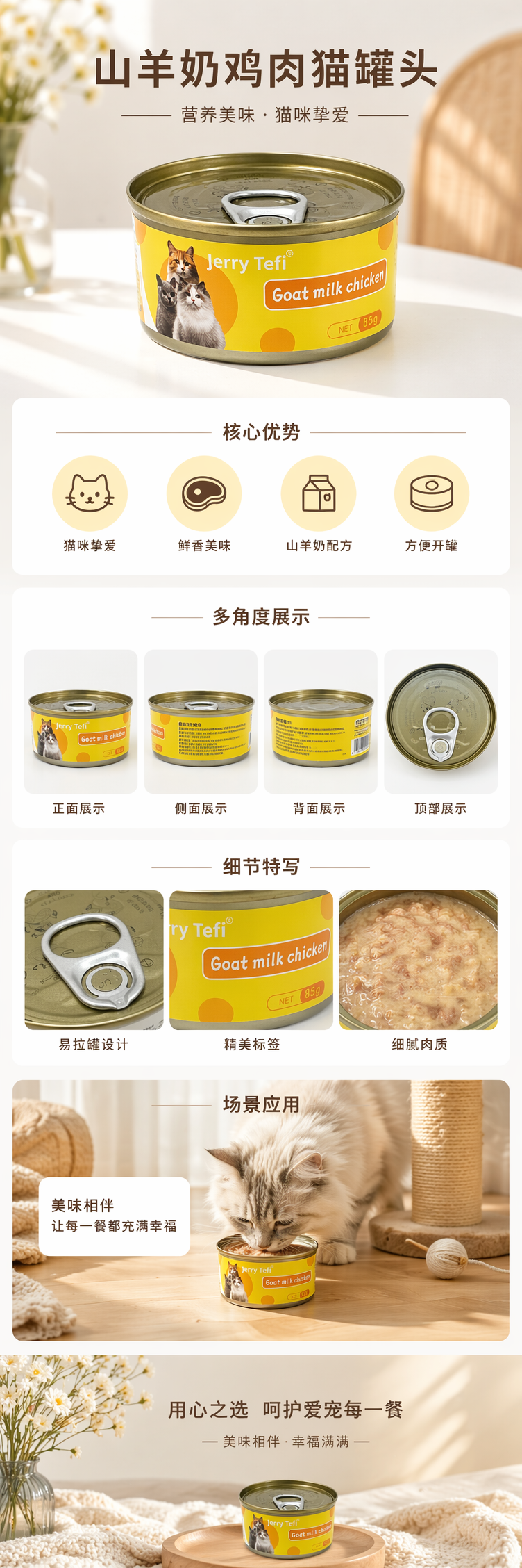 黄色罐头食品 金黄酥软水果蔬菜肉类多种口味可选 pic 1