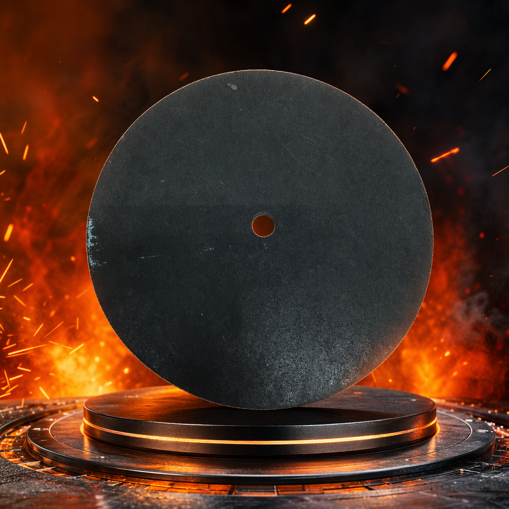 Black circular grinding wheel, special grinding disc for Angle grinders, universal type for cutting and polishing Specification image